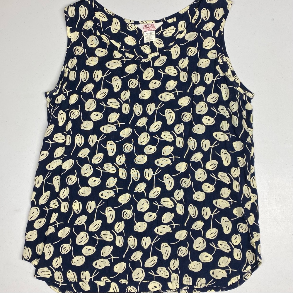 Mister Leonard NAVY/TAN Tank Top, 12 Fall Sale